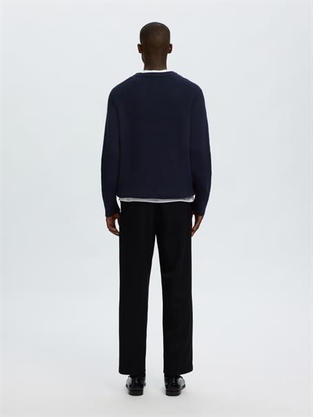 SLMBRAUN KNIT RLX RIB CREW NECK NOOS navy blazer