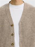 SLMCODY LS KNIT RLX CARDIGAN NOOS oatmeal