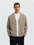 SLMCODY LS KNIT RLX CARDIGAN NOOS oatmeal