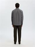 SLMCOLE-JAY REG MELANGE LS SHIRT NOOS sky captain