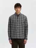 SLMCOLE-JAY REG MELANGE LS SHIRT NOOS sky captain