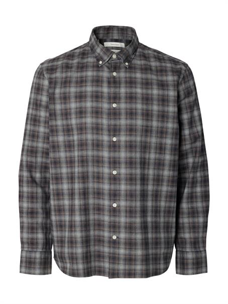 SLMCOLE-JAY REG MELANGE LS SHIRT NOOS sky captain
