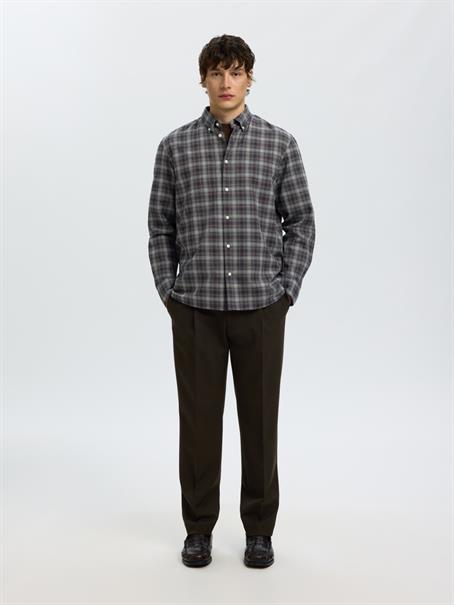SLMCOLE-JAY REG MELANGE LS SHIRT NOOS sky captain