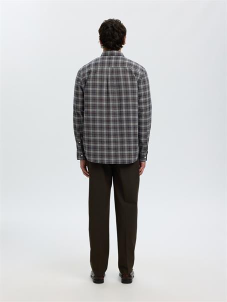 SLMCOLE-JAY REG MELANGE LS SHIRT NOOS sky captain