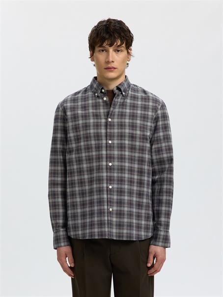 SLMCOLE-JAY REG MELANGE LS SHIRT NOOS sky captain