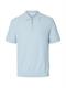 SLMCRAN SS KNIT REG STRUC ZIP POLO NOOS skyway