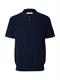 SLMCRAN SS KNIT STRUCTURE ZIP POLO NOOS navy blazer