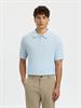 SLMCRAN SS KNIT STRUCTURE ZIP POLO NOOS skyway