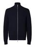 SLMDANE LS KNIT REG STRUC FULL ZIP NOOS sky captain