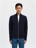 SLMDANE LS KNIT STRUCTURE FULL ZIP NOOS sky captain