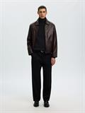 SLMDANE LS KNIT STRUCTURE ROLL NECK NOOS black