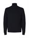 SLMDANE LS KNIT STRUCTURE ROLL NECK NOOS sky captain