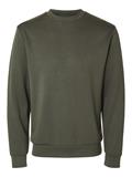 SLMEMANUEL SOFT CREW NECK SWEAT NOOS forest night