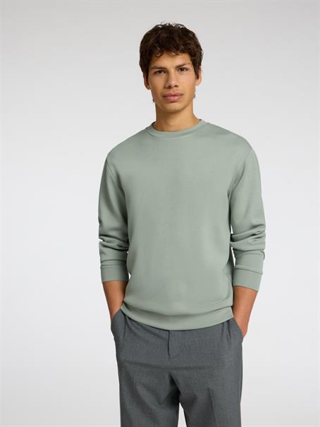 SLMEMANUEL SOFT CREW NECK SWEAT NOOS iceberg green
