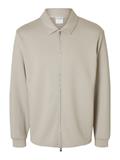 SLMEMANUEL SOFT FULL ZIP SWEAT NOOS pure cashmere