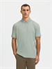 SLMFAVE STRUCTURE SS POLO NOOS aqua gray
