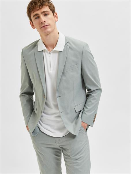 SLMFAVE ZIP SS POLO NOOS cloud dancer