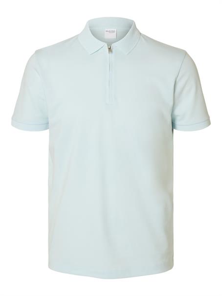 SLMFAVE ZIP SS POLO NOOS ice melt