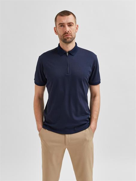 SLMFAVE ZIP SS POLO NOOS sky captain