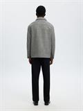 SLMMITCH WOOL BLEND SHACKET NOOS grey melange