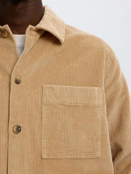 SLMOTTO-KRIS CORD OVERSHIRT NOOS cornstalk
