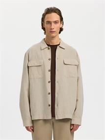 SLMOTTO LEROY LINEN BLEND OVERSHIRT NOOS pure cashmere
