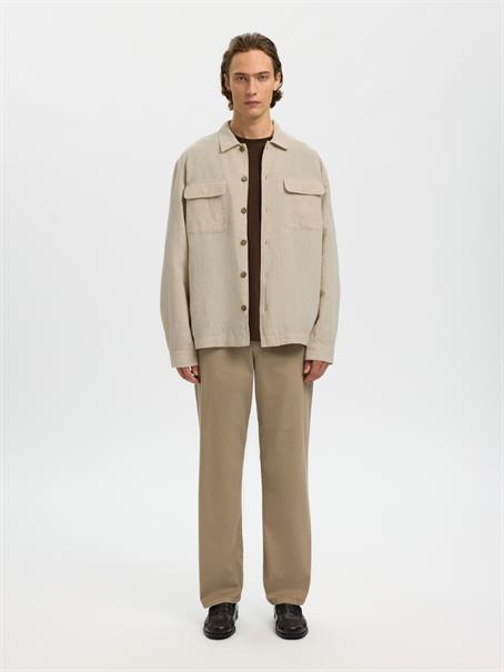 SLMOTTO LEROY LINEN BLEND OVERSHIRT NOOS pure cashmere