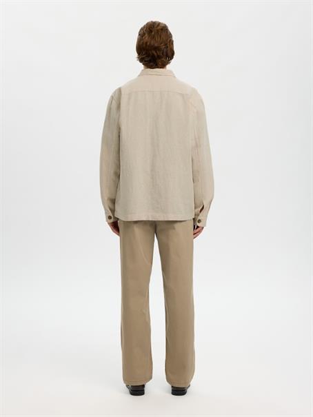 SLMOTTO LEROY LINEN BLEND OVERSHIRT NOOS pure cashmere