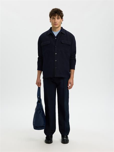 SLMOTTO LEROY LINEN BLEND OVERSHIRT NOOS sky captain