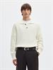 SLMPIM LS KNIT POLO CAMP egret