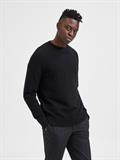 SLMRAI LS KNIT REG CREW NECK NOOS black