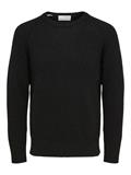 SLMRAI LS KNIT REG CREW NECK NOOS black