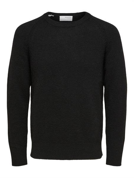SLMRAI LS KNIT REG CREW NECK NOOS black