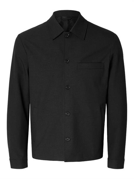 SLMREG-ROBERT OVERSHIRT NOOS black