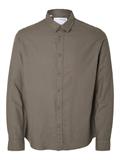 SLMSLIMOWEN-BRUSHED SHIRT LS NOOS morel