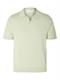 SLMTELLER SS KNIT POLO NOOS bok choy