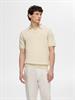 SLMTELLER SS KNIT POLO NOOS fog