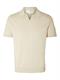 SLMTELLER SS KNIT POLO NOOS fog