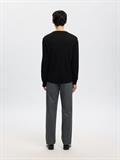 SLMTRAY LS KNIT MERINO CREW NECK NOOS black