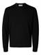 SLMTRAY LS KNIT MERINO CREW NECK NOOS black