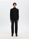 SLMTRAY LS KNIT MERINO HALF ZIP NOOS black