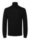SLMTRAY LS KNIT MERINO ROLL NECK NOOS black