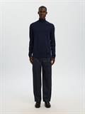 SLMTRAY LS KNIT MERINO ROLL NECK NOOS navy blazer