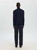 SLMTRAY LS KNIT MERINO ROLL NECK NOOS navy blazer