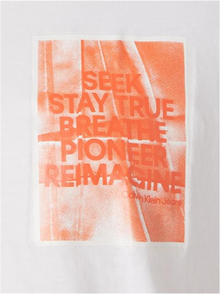 SLOGAN TEE bright white