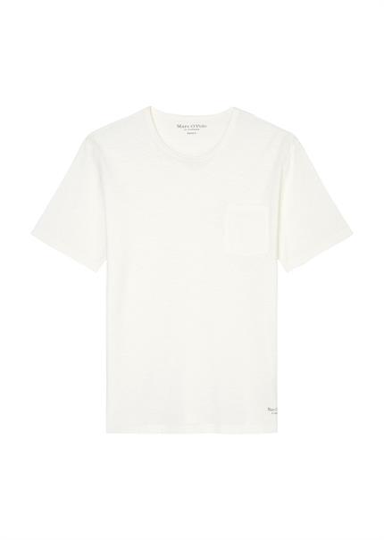 Slub-Jersey-T-Shirt regular white cotton