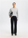 SLWESSENTIAL LS BOXY TEE NOOS light grey melange