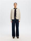 SLWLULU LS KNIT SHORT CARDIGAN NOOS birch