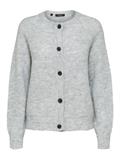 SLWLULU LS KNIT SHORT CARDIGAN NOOS light grey melange