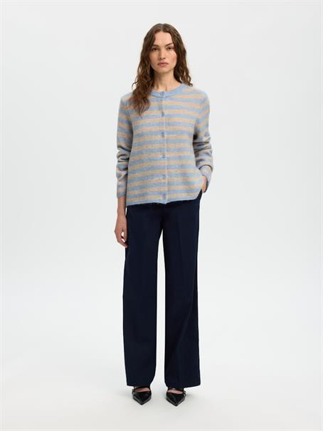 SLWLULU NEW LS KNIT CARDIGAN NOOS cashmere blue